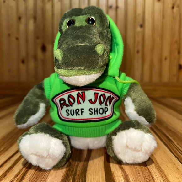 2013 Ron Jon Alligator  With Green hoodie Plush  Toy - Picture 1 of 5